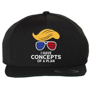 I Have Concepts Of A Plan Trump Harris Debate Wool Snapback Cap