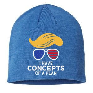 I Have Concepts Of A Plan Trump Harris Debate Sustainable Beanie