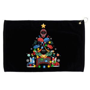 Ice Hockey Christmas Ornat Tree Funny Xmas Funny Gift Grommeted Golf Towel