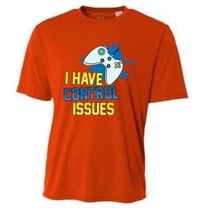 I Have Control Issues Gift Ongiftline Games Addictedness Gift Cooling Performance Crew T-Shirt