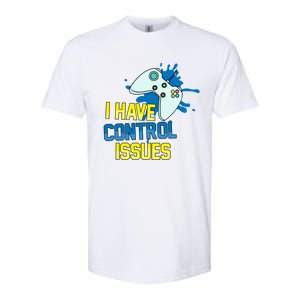 I Have Control Issues Gift Ongiftline Games Addictedness Gift Softstyle CVC T-Shirt