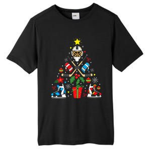 Ice Hockey Christmas Ornament Tree Funny Xmas Gift Tall Fusion ChromaSoft Performance T-Shirt