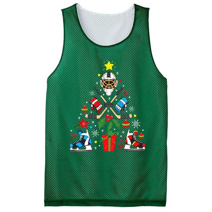 Ice Hockey Christmas Ornament Tree Funny Xmas Gift Mesh Reversible Basketball Jersey Tank