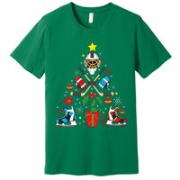 Ice Hockey Christmas Ornament Tree Funny Xmas Gift Premium T-Shirt