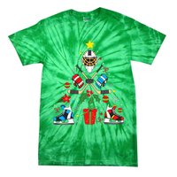 Ice Hockey Christmas Ornament Tree Funny Xmas Gift Tie-Dye T-Shirt