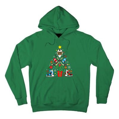 Ice Hockey Christmas Ornament Tree Funny Xmas Gift Tall Hoodie