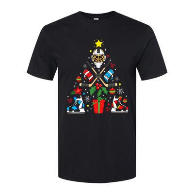 Ice Hockey Christmas Ornament Tree Funny Xmas Gift Softstyle CVC T-Shirt