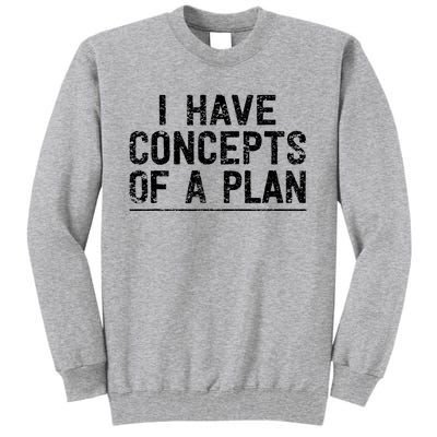 I Have Concepts Of A Plan Political 2024 Tall Sweatshirt