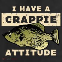 I Have Crappie Attitude Fishing Funny Fish Adult Drive Performance Visor