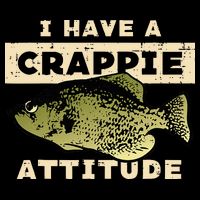 I Have Crappie Attitude Fishing Funny Fish Drawstring Bag
