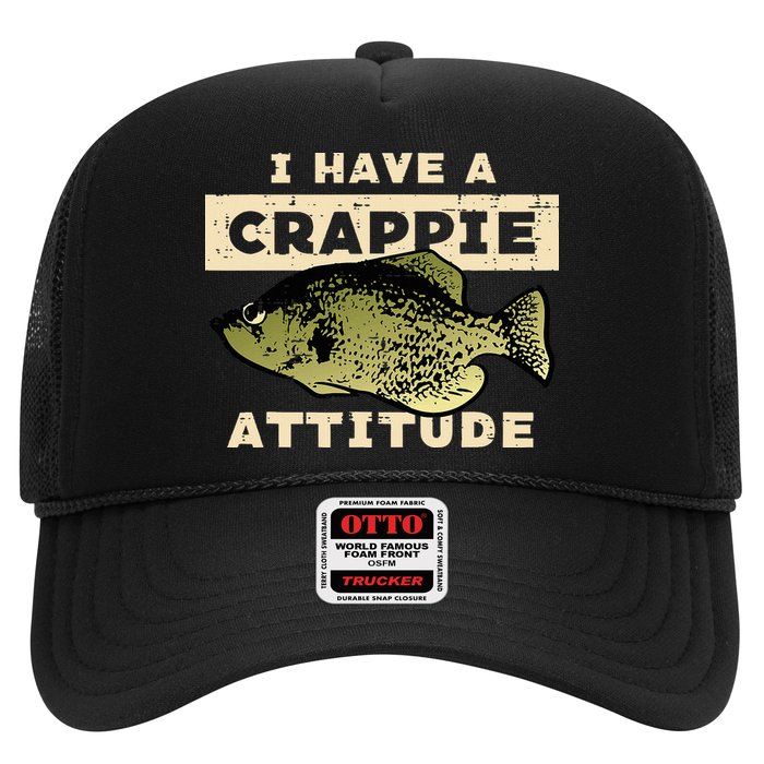 I Have Crappie Attitude Fishing Funny Fish Hat