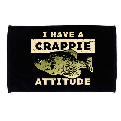 I Have Crappie Attitude Fishing Funny Fish Microfiber Hand Towel