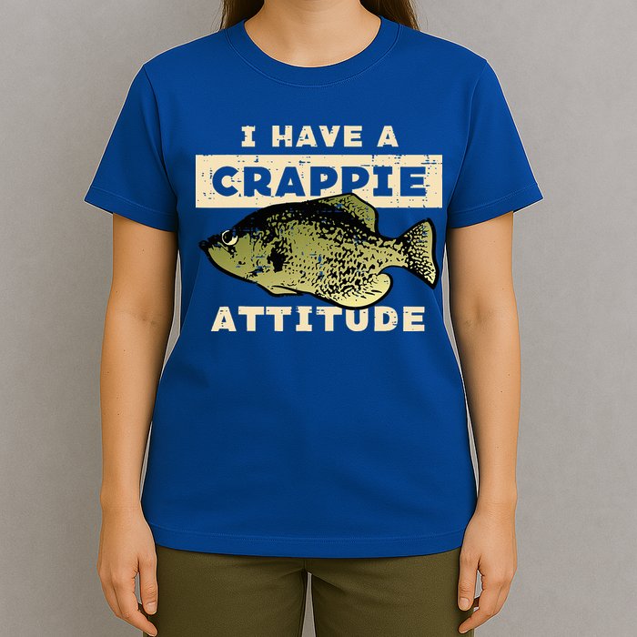 I Have Crappie Attitude Fishing Funny Fish T-Shirt