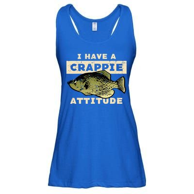 I Have Crappie Attitude Fishing Funny Fish Ladies Essential Flowy Tank