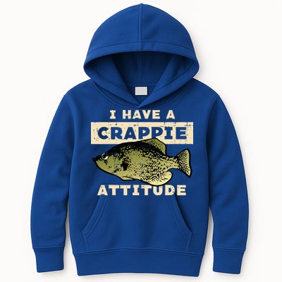 I Have Crappie Attitude Fishing Funny Fish Kids Hoodie