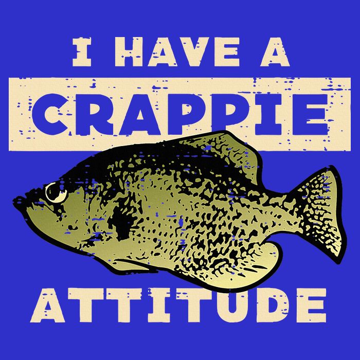I Have Crappie Attitude Fishing Funny Fish Short Acrylic Beanie