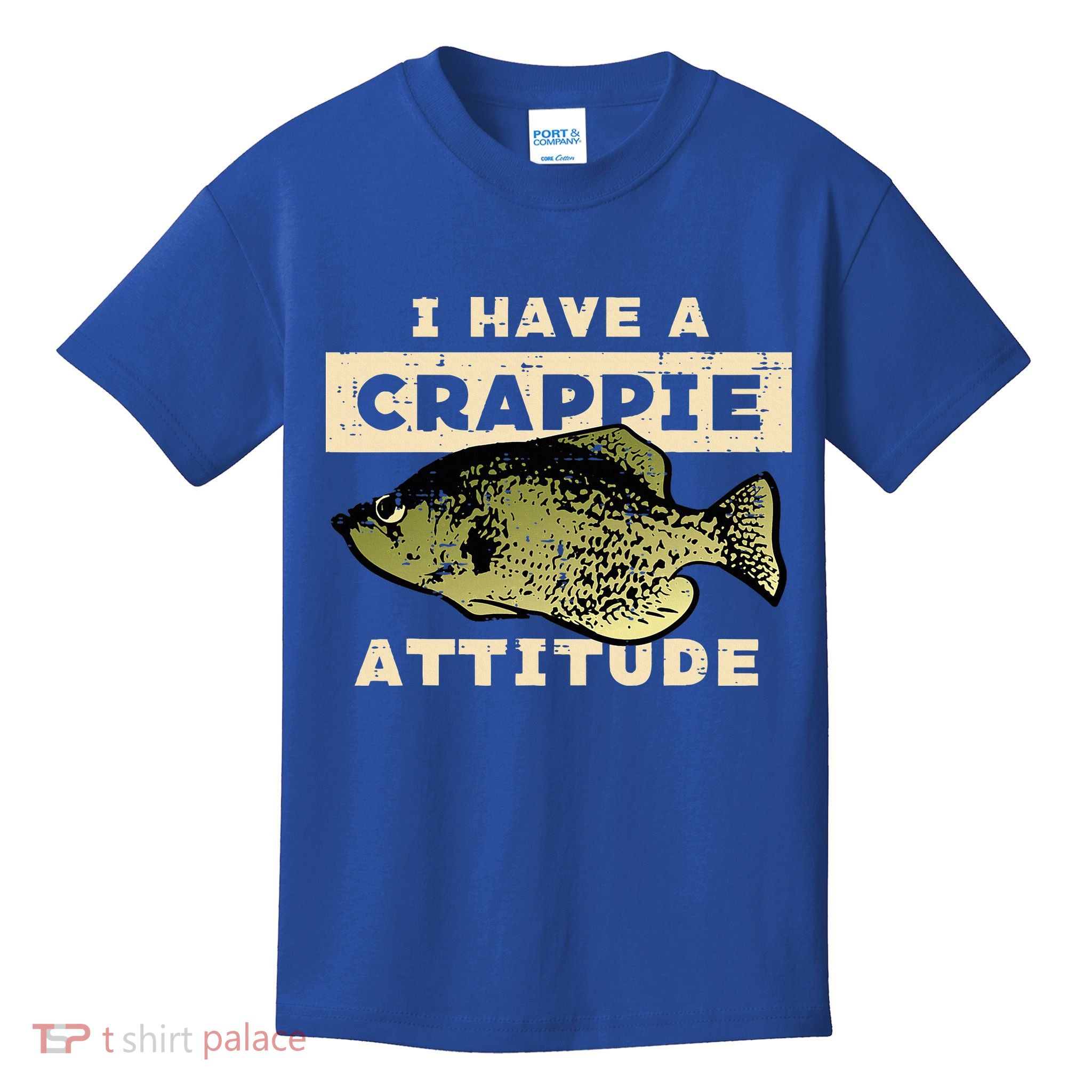 I Have Crappie Attitude Fishing Funny Fish Kids T-Shirt