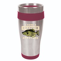 I Have Crappie Attitude Fishing Funny Fish 16oz Travel Tumbler