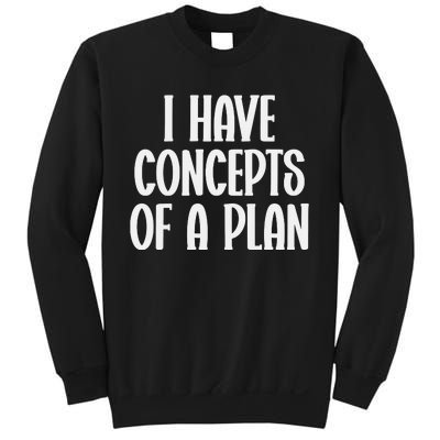 I Have Concepts Of A Plan Sweatshirt