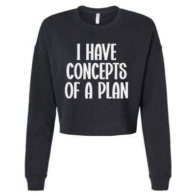 I Have Concepts Of A Plan Cropped Pullover Crew