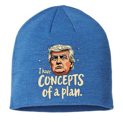 I Have Concepts Of A Plan Voting President Trump 2024 Sustainable Beanie