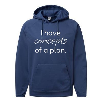 I Have Concepts Of A Plan! Funny Trump Debate Performance Fleece Hoodie