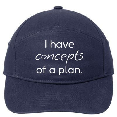 I Have Concepts Of A Plan! Funny Trump Debate 7-Panel Snapback Hat