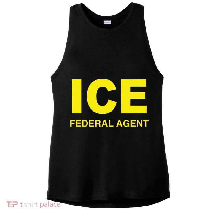 Ice Halloween Costume Federal Agent Police Immigration Ladies PosiCharge Tri-Blend Wicking Tank