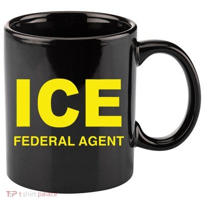 Ice Halloween Costume Federal Agent Police Immigration 11oz C Handle Ceramic Mug