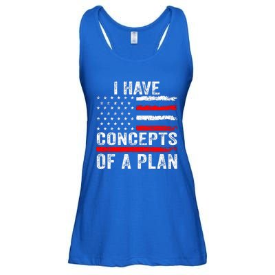 I Have Concepts Of A Plan Ladies Essential Flowy Tank