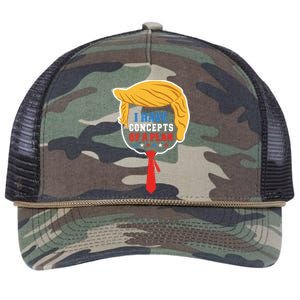 I Have Concepts Of A Plan Trump Harris Debate Retro Rope Trucker Hat Cap