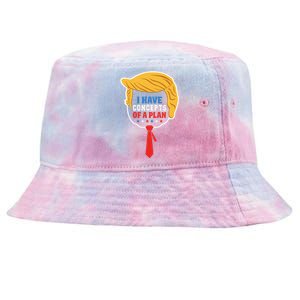 I Have Concepts Of A Plan Trump Harris Debate Tie-Dyed Bucket Hat