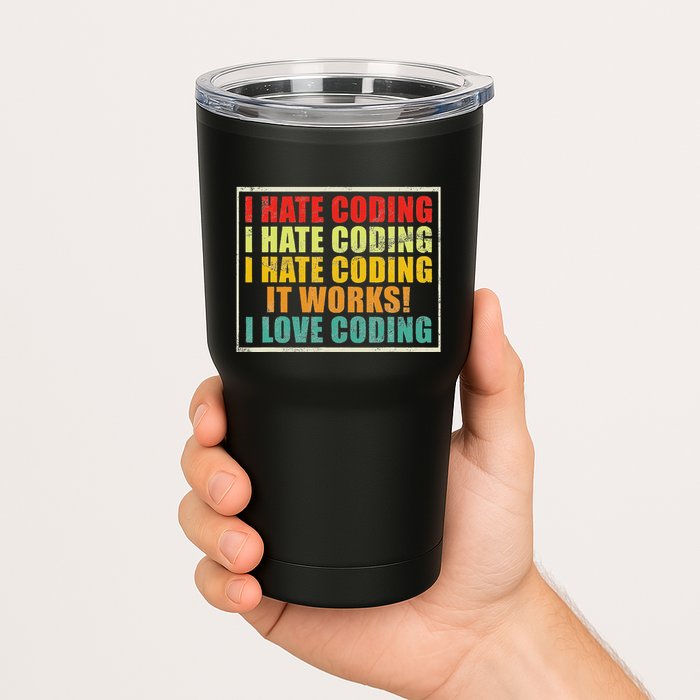 I Hate Coding It Works I Love Coding Funny Programmer Tumbler