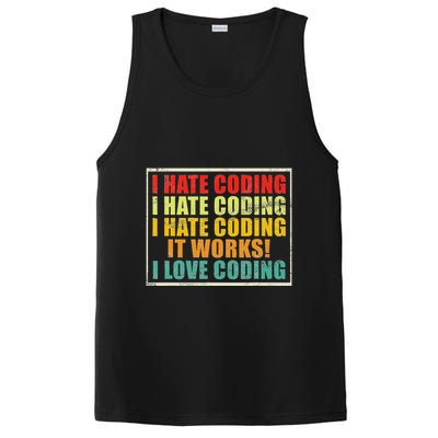 I Hate Coding It Works I Love Coding Funny Programmer PosiCharge Competitor Tank