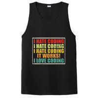 I Hate Coding It Works I Love Coding Funny Programmer PosiCharge Competitor Tank