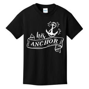 I’M Her Captain I’M His Anchor Sea Lover Matching Couple Kids T-Shirt