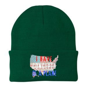 I Have Concepts Of A Plane Usa Map Knit Cap Winter Beanie