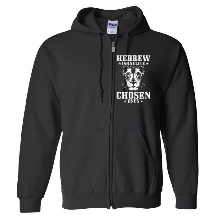 Israelite Hebrew Chosen Ones Israel Lion Of Judah Full Zip Hoodie