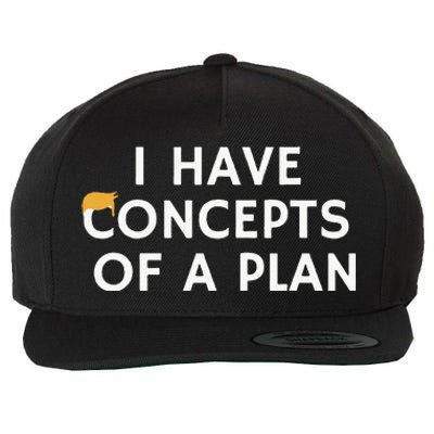 I Have Concepts Of A Plan Donald Trump Quote Wool Snapback Cap