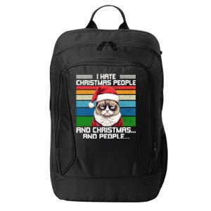 I Hate Christmas People And Christmas And People Gift City Backpack