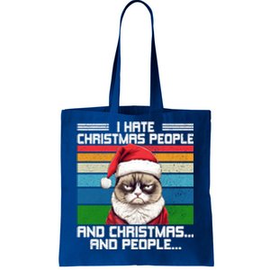 I Hate Christmas People And Christmas And People Gift Tote Bag