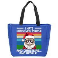 I Hate Christmas People And Christmas And People Gift Zip Tote Bag