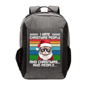 I Hate Christmas People And Christmas And People Gift Vector Backpack