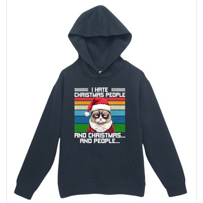 I Hate Christmas People And Christmas And People Gift Urban Pullover Hoodie