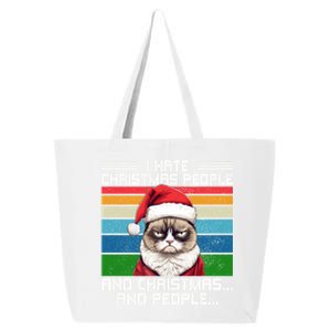 I Hate Christmas People And Christmas And People Gift 25L Jumbo Tote