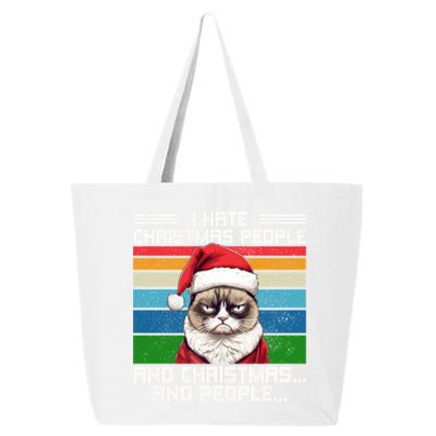 I Hate Christmas People And Christmas And People Gift 25L Jumbo Tote