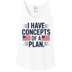 I Have Concepts Of A Plan Funny Pro Kamala Harris Ladies Essential Tank