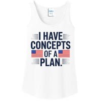 I Have Concepts Of A Plan Funny Pro Kamala Harris Ladies Essential Tank