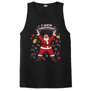 I Hate Christmas Xmas Santa Claus Christmas Present Gift PosiCharge Competitor Tank