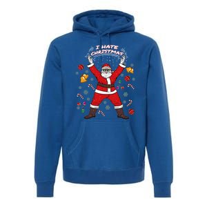 I Hate Christmas Xmas Santa Claus Christmas Present Gift Premium Hoodie